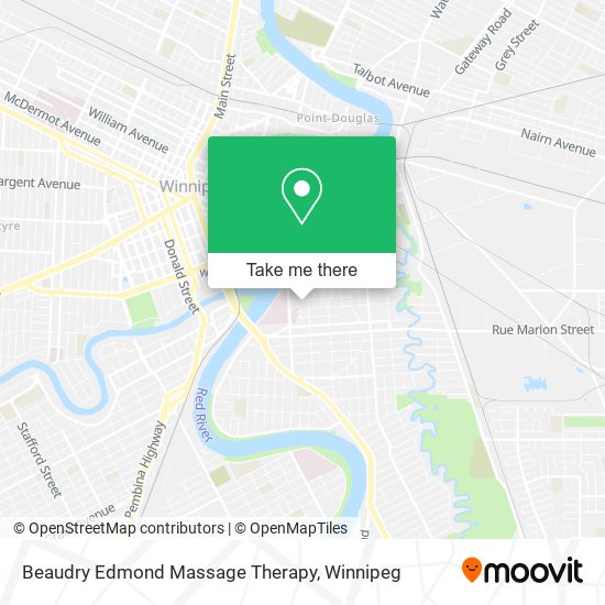 Beaudry Edmond Massage Therapy map