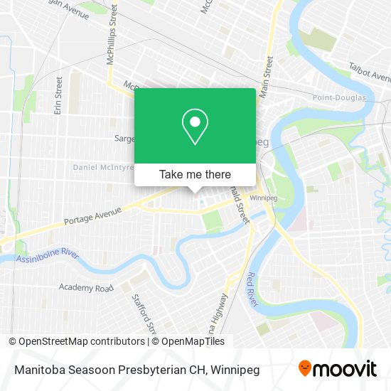 Manitoba Seasoon Presbyterian CH map