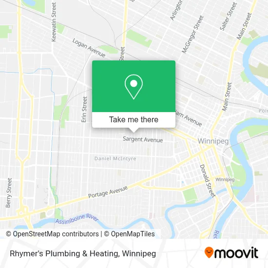 Rhymer's Plumbing & Heating map
