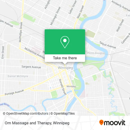 Om Massage and Therapy map