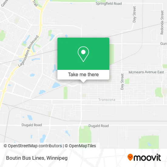 Boutin Bus Lines map
