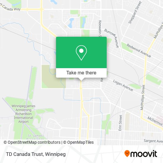 TD Canada Trust map