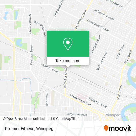 Premier Fitness map