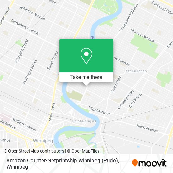 Amazon Counter-Netprintship Winnipeg (Pudo) map