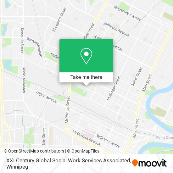 XXI Century Global Social Work Services Associated map