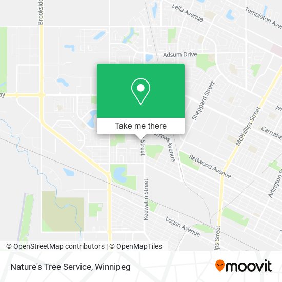 Nature's Tree Service map