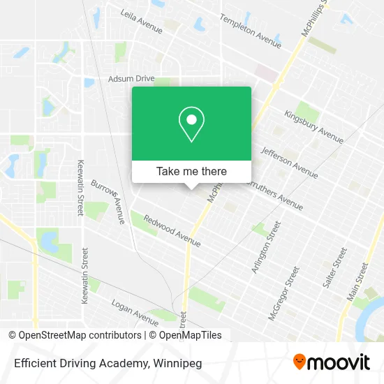 Efficient Driving Academy map
