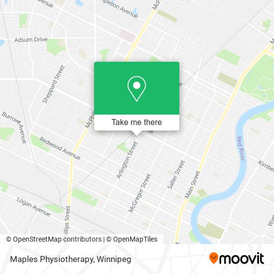 Maples Physiotherapy map