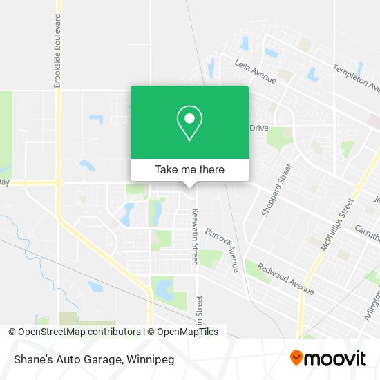 Shane's Auto Garage map