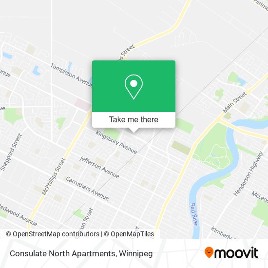 Consulate North Apartments map