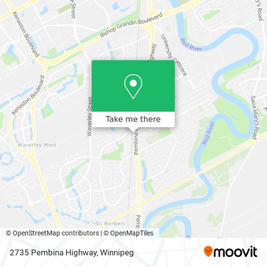 2735 Pembina Highway map