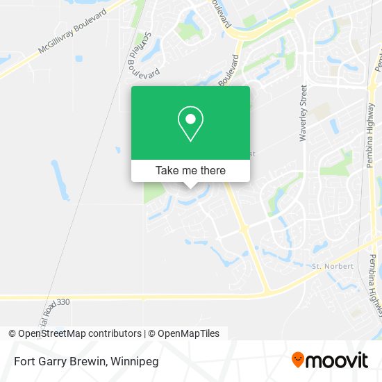 Fort Garry Brewin map