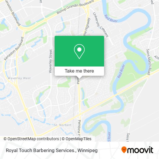 Royal Touch Barbering Services. map