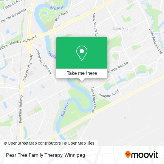 Pear Tree Family Therapy map