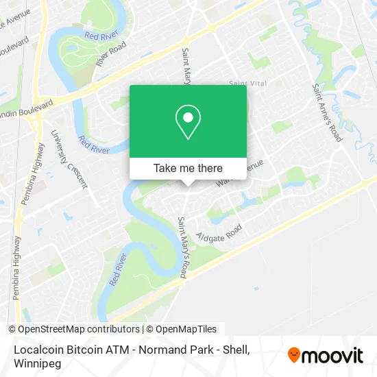 Localcoin Bitcoin ATM - Normand Park - Shell map