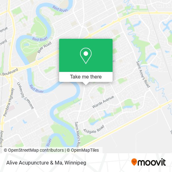 Alive Acupuncture & Ma map