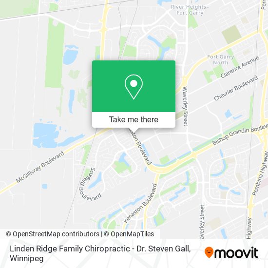 Linden Ridge Family Chiropractic - Dr. Steven Gall map