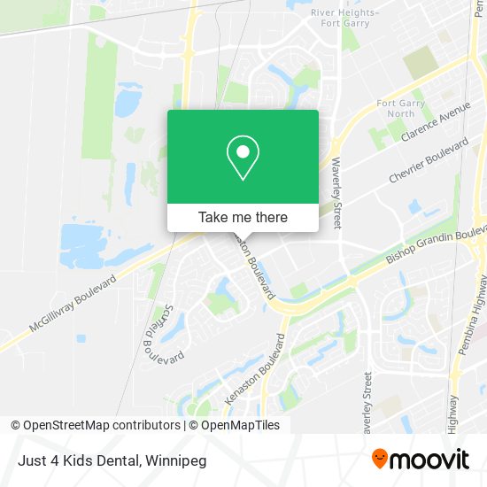 Just 4 Kids Dental map