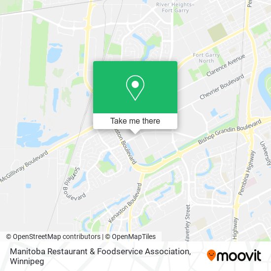 Manitoba Restaurant & Foodservice Association map