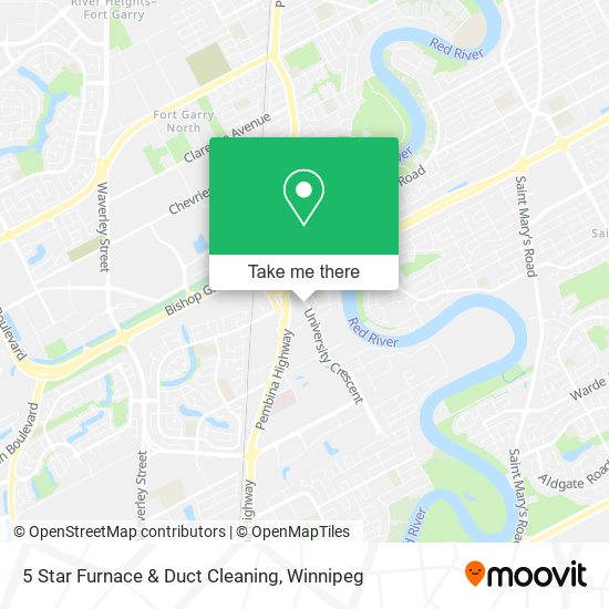 5 Star Furnace & Duct Cleaning map