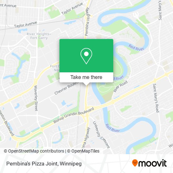 Pembina's Pizza Joint map