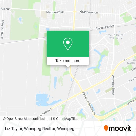 Liz Taylor, Winnipeg Realtor map