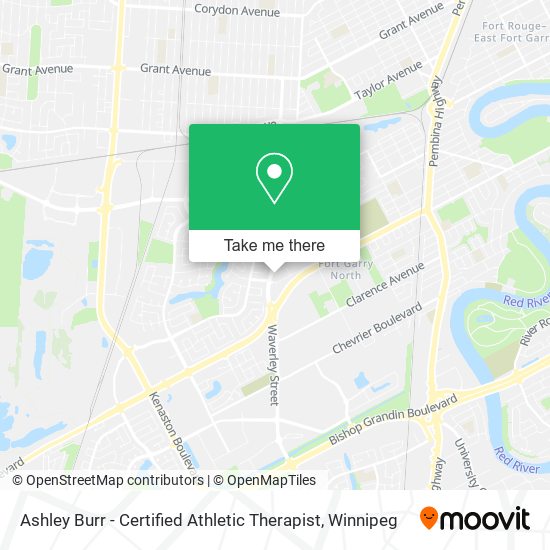 Ashley Burr - Certified Athletic Therapist map