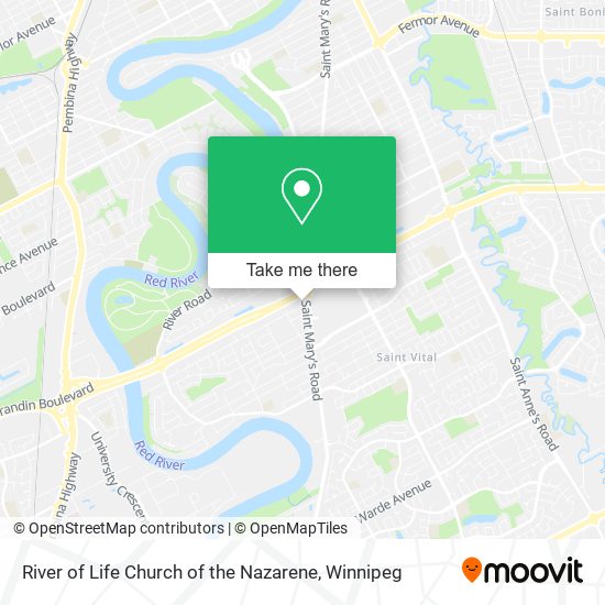 River of Life Church of the Nazarene map