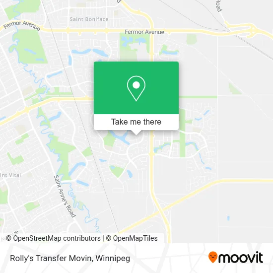 Rolly's Transfer Movin map