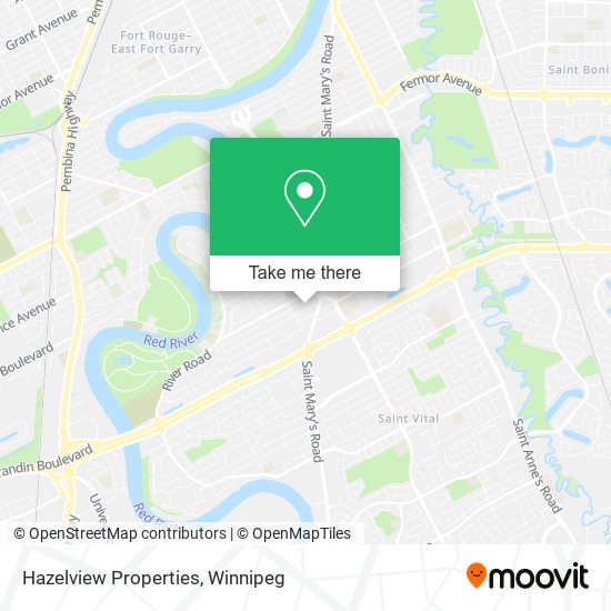 Hazelview Properties map