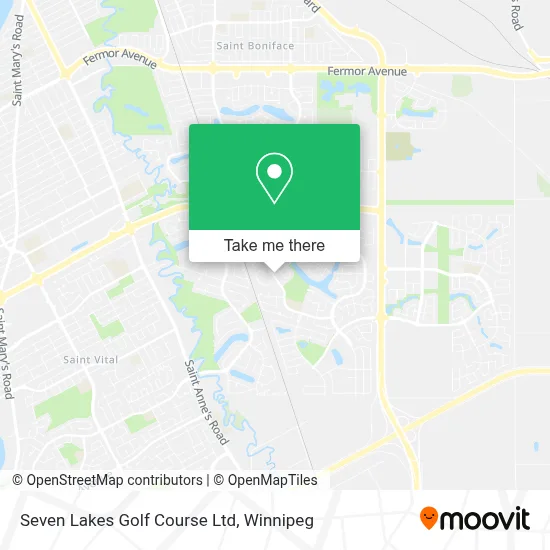 Seven Lakes Golf Course Ltd map