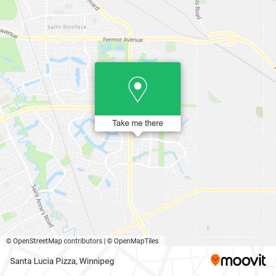 Santa Lucia Pizza map