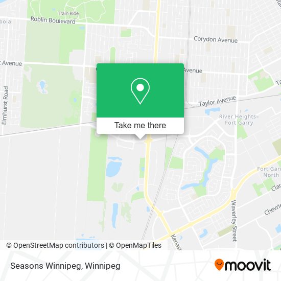 Seasons Winnipeg map