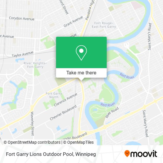 Fort Garry Lions Outdoor Pool map