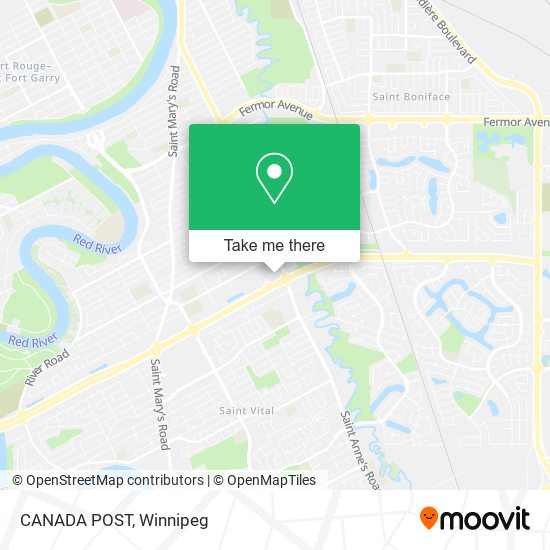 CANADA POST map