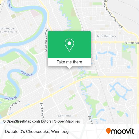 Double D's Cheesecake map