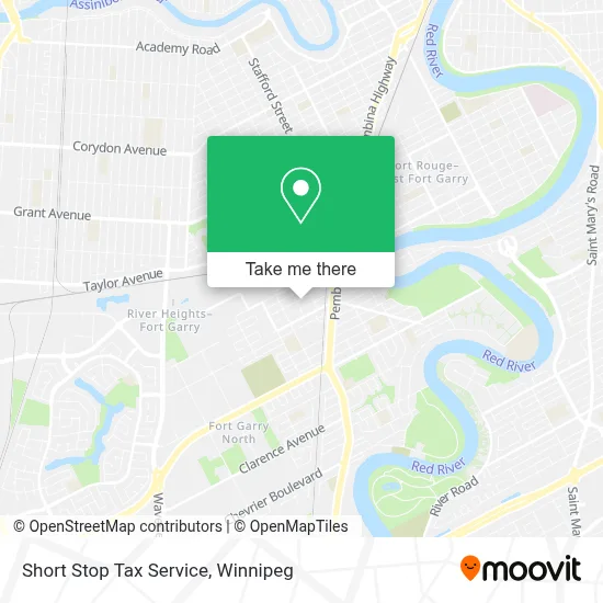Short Stop Tax Service map