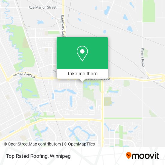 Top Rated Roofing map