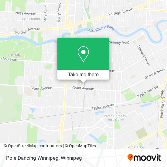 Pole Dancing Winnipeg map