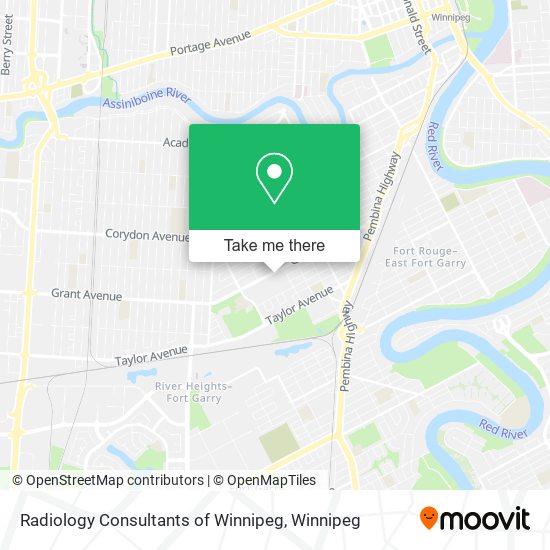 Radiology Consultants of Winnipeg map