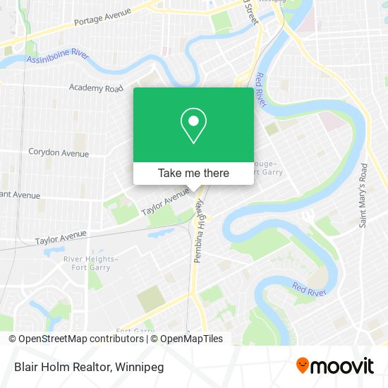 Blair Holm Realtor map