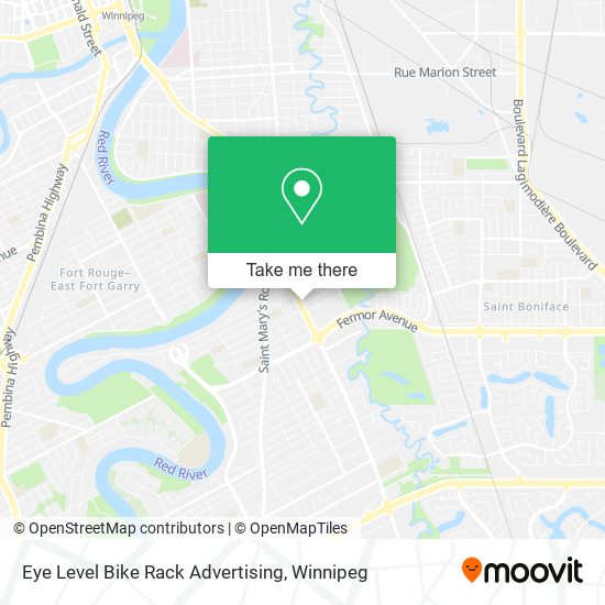 Eye Level Bike Rack Advertising map