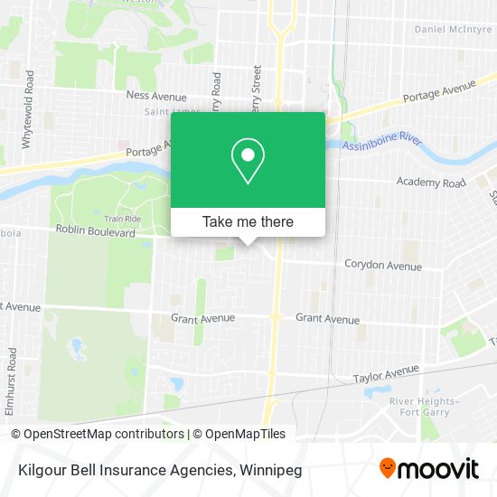 Kilgour Bell Insurance Agencies map