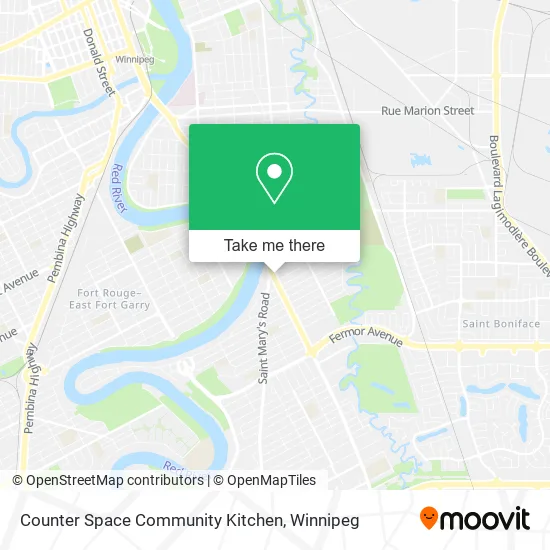 Counter Space Community Kitchen map