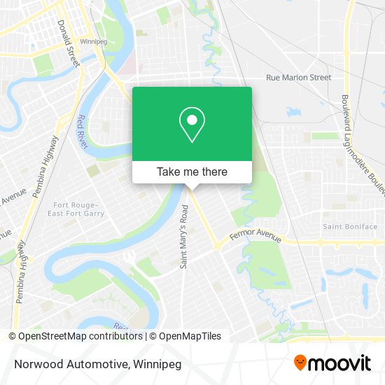 Norwood Automotive map