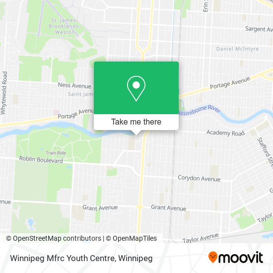 Winnipeg Mfrc Youth Centre map