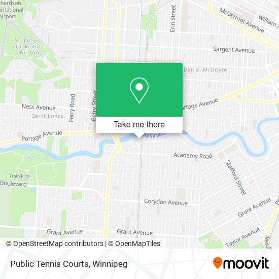 Public Tennis Courts map
