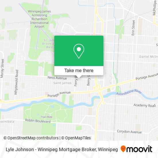 Lyle Johnson - Winnipeg Mortgage Broker map