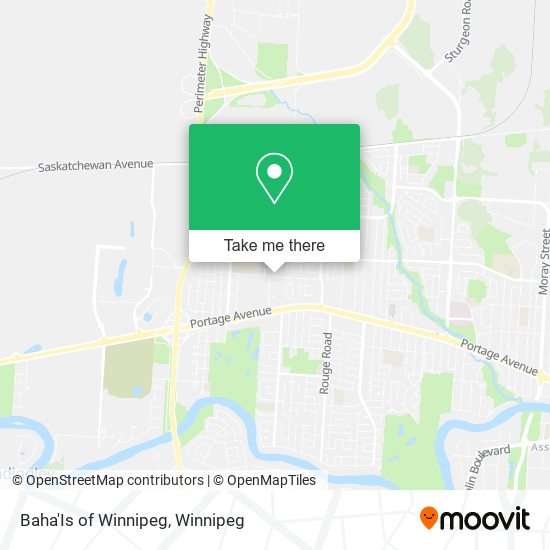 Baha'Is of Winnipeg map