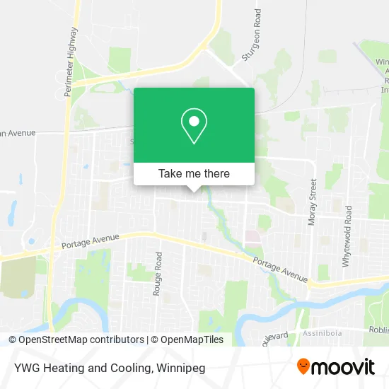 YWG Heating and Cooling map